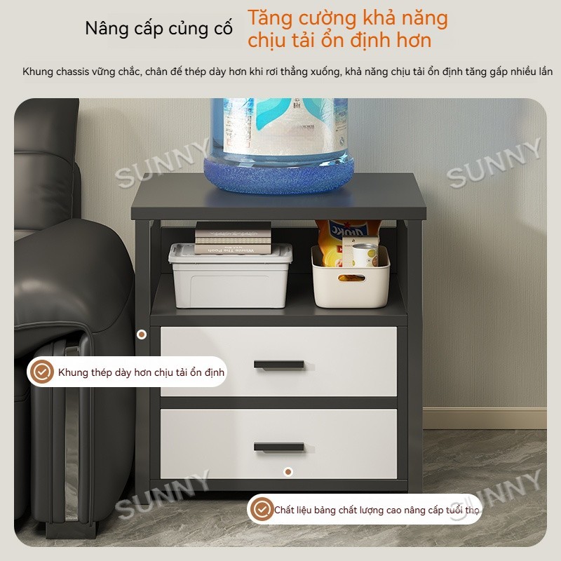 SUNNY Tủ Đầu Giường Sắt Decor - Kệ Đầu Giường Hiện Đại, Chống Rỉ Sét, Tiết Kiệm Diện Tích