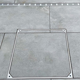 Nắp bể ngầm hố ga âm sàn ECOTECH nhôm cao cấp - Chịu tải 3 tấn, gioăng kép kín nước ngăn mùi 100%