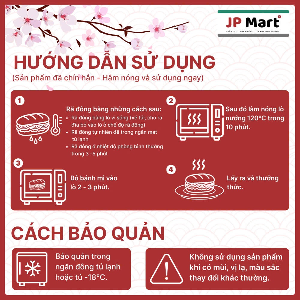 [Hỏa Tốc] Vỏ Bánh Mì Que - JP Mart