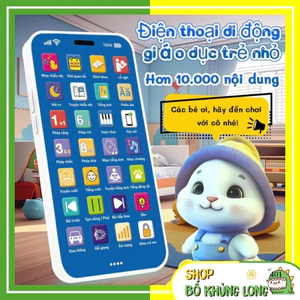 Điện Thoại Đồ Chơi Tiếng Việt Cho Bé Gồm 28 Phím Đồ Chơi Giáo Dục Sớm Cho Bé Từ 1-6 Tuổi - BỐ KHỦNG LONG