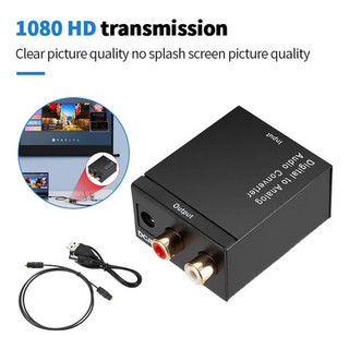 SUBOGDG Bộ Chuyển Đổi Âm Thanh Kỹ Thuật Số USB Sang Âm Thanh Analog Mới Bộ Chuyển Đổi Âm Thanh Kỹ Thuật Số Mini Màu Đen