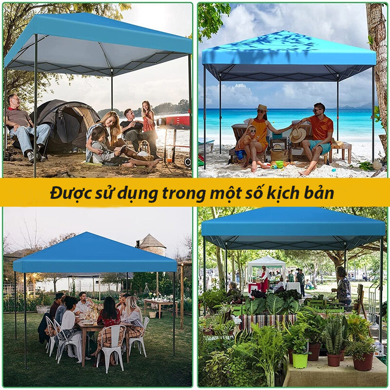 WTHB Outdoor Nhà Bạt Di Động Gấp Gọn Che Nắng Mưa Ngoài Trời, Khung Thép Sơn Tĩnh Điện