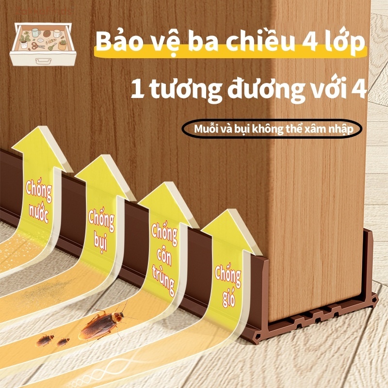 Ron dán chân cửa  dành cửa thông phòng, chặn cửa chống gió, côn trùng, khói bụi loại mới nhất  93cm