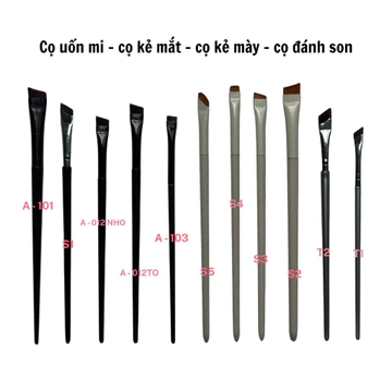 Bộ cọ kẻ mắt - bộ cọ nail mi - cọ kẻ mắt - cọ làm uốn - cọ phết gel - cọ makeup trang điểm mắt môi