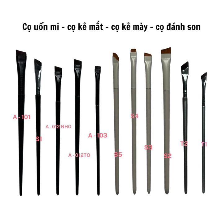 Bộ cọ kẻ mắt - bộ cọ nail mi - cọ kẻ mắt - cọ làm uốn - cọ phết gel - cọ makeup trang điểm mắt môi