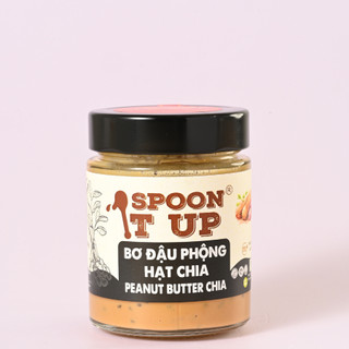 Bơ Đậu Phộng Hạt Chia Spoon It Up – Không Đường Tinh Luyện – Giàu Omega-3 Eat Clean Gym