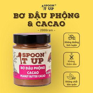 Bơ Cacao Đậu Phộng Spoon It Up – Ngọt Tự Nhiên, Không Đường Tinh Luyện –  Phù Hợp Eat Clean & Keto