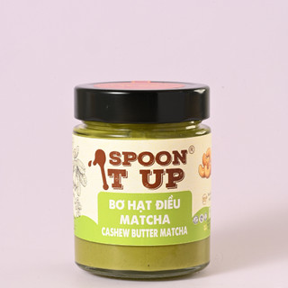 Bơ Hạt Điều Matcha Spoon It Up – Không Đường – Giàu Chống Oxy Hóa – Eat Clean Thuần Chay