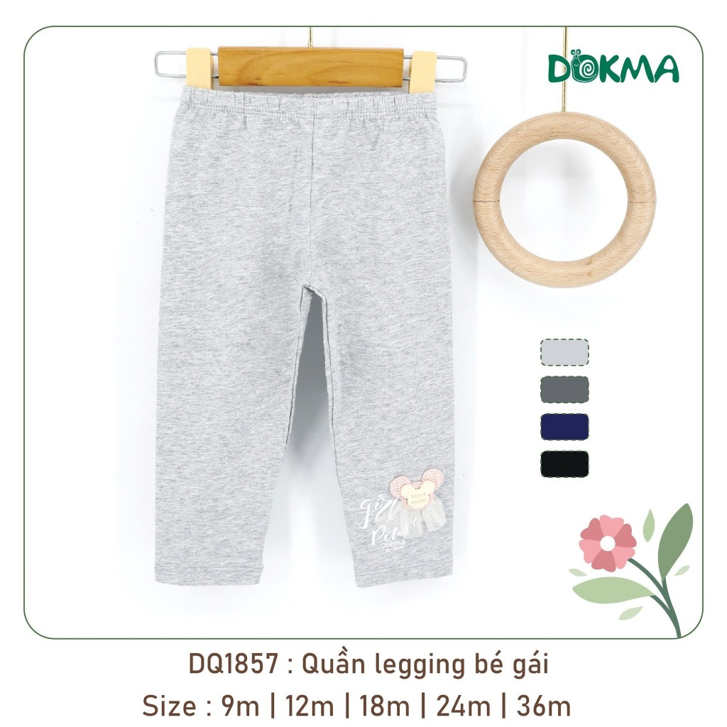 (6-13kg, 6-36M) Quần Legging Bé Gái In Hình Siêu Xinh Trên Gấu Quần DOKMA DQ789 DQ1857 DQ1884 DQ1713