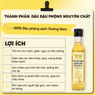 Dầu Phộng Nguyên Chất Spoon It Up – Đậu Phộng Sẻ Quảng Nam – Tốt Cho Tim Mạch Eat Clean