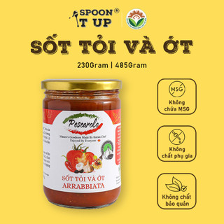 Sốt Tỏi & Ớt Arrabbiata Spoon It Up – Không Phụ Gia, Thuần Chay, Sốt Pizza & Mì Ý