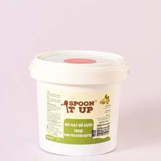 Bơ Hạt Dẻ Cười – Pistachio Paste Spoon It Up 1kg–5kg, Không Đường, Thích Hợp Với Làm Bánh