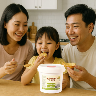 Bơ Hạt Dẻ Cười – Pistachio Paste Spoon It Up 1kg–5kg, Không Đường, Thích Hợp Với Làm Bánh