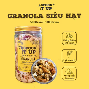 Granola Siêu Hạt Spoon It Up – Không Đường – Ít Yến Mạch – Eat Clean Giảm Cân Giòn Rụm