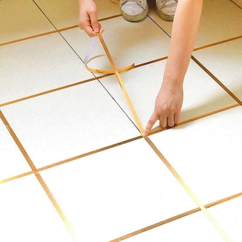 Chỉ dán viền trang trí 50m Viền trang trí Cuộn dán viền trang trí Rộng 0.5cm/1cm/2cm Chống nước, chống bụi