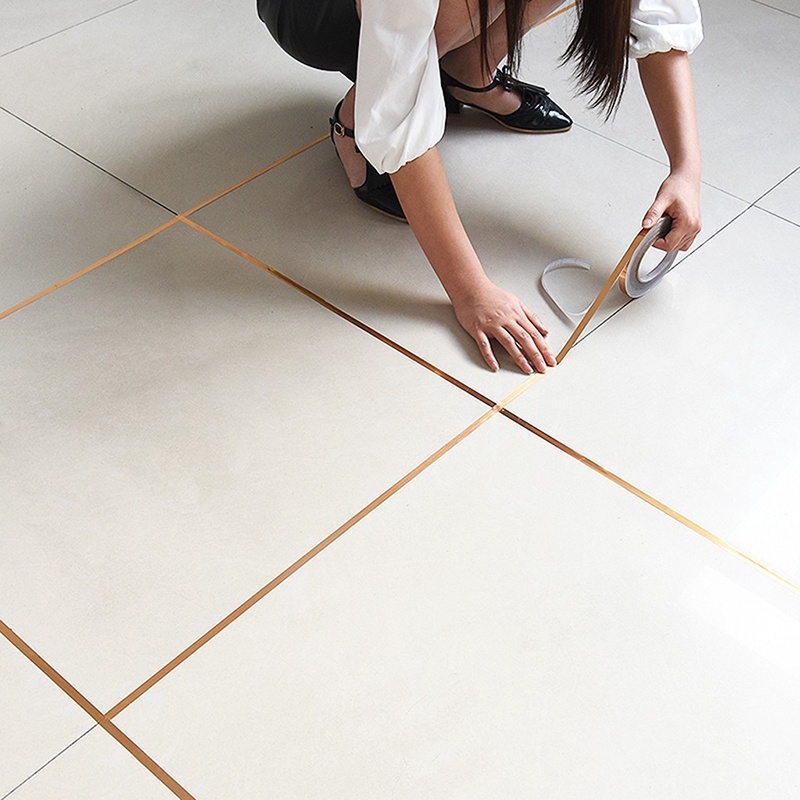 Chỉ dán viền trang trí 50m Viền trang trí Cuộn dán viền trang trí Rộng 0.5cm/1cm/2cm Chống nước, chống bụi