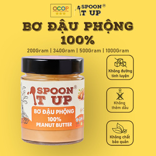Bơ Đậu Phộng 100% Spoon It Up – Không Đường Không Dầu – Thuần Chay Eat Clean Gym