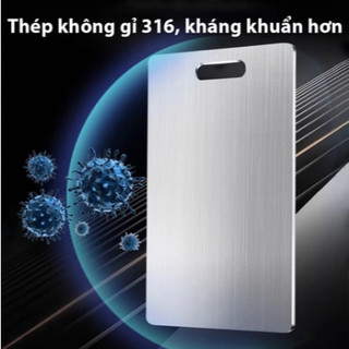 SUBOGDG Thớt INOX 316 diệt khuẩn thời thượng -  lau chùi và vệ sinh Dễ Dàng, Rã Đông Nhanh,Phù hợp cho nhà bếp