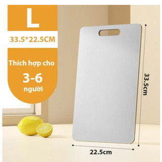SUBOGDG Thớt INOX 316 diệt khuẩn thời thượng -  lau chùi và vệ sinh Dễ Dàng, Rã Đông Nhanh,Phù hợp cho nhà bếp