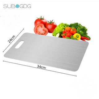 SUBOGDG Thớt INOX 316 diệt khuẩn thời thượng -  lau chùi và vệ sinh Dễ Dàng, Rã Đông Nhanh,Phù hợp cho nhà bếp