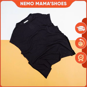 FREE PEOPLE ÁO THUN ĐEN CÁNH DƠI MỎNG MÁT (Q250421018)