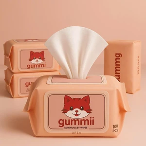 Combo 10 gói khăn ướt 80 tờ GUMMI chính hãng không chứa CỒN - An toàn cho mẹ và bé AMIZIN