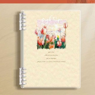 Sổ vở còng bìa lót lời nhắn của loài Hoa + Ruột Giấy BONZAI