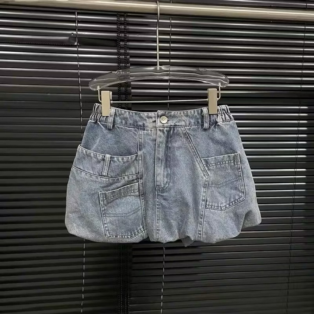 Chân váy bí dáng phồng denim siêu hot