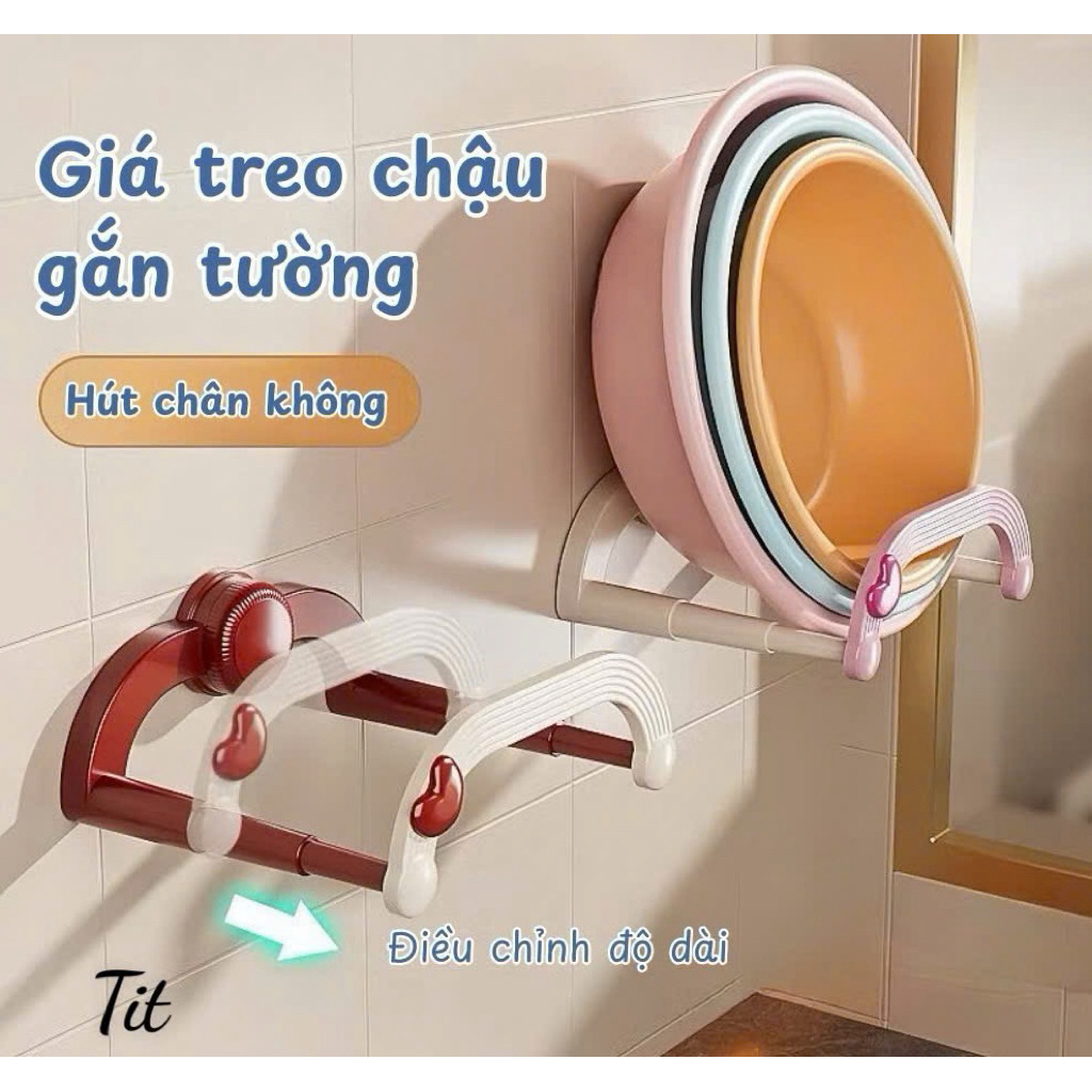 Giá treo chậu rửa treo tường, giá để đồ đa năng tiện lợi