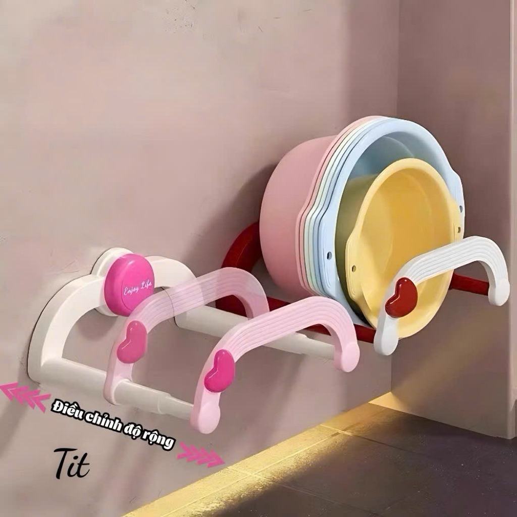 Giá treo chậu rửa treo tường, giá để đồ đa năng tiện lợi