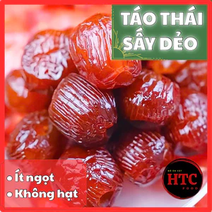 Mứt táo sấy dẻo Thái Lan không hạt loại 1, dẻo mềm, ít ngọt cực ngon, mứt trái cây sấy dẻo, HTC Food