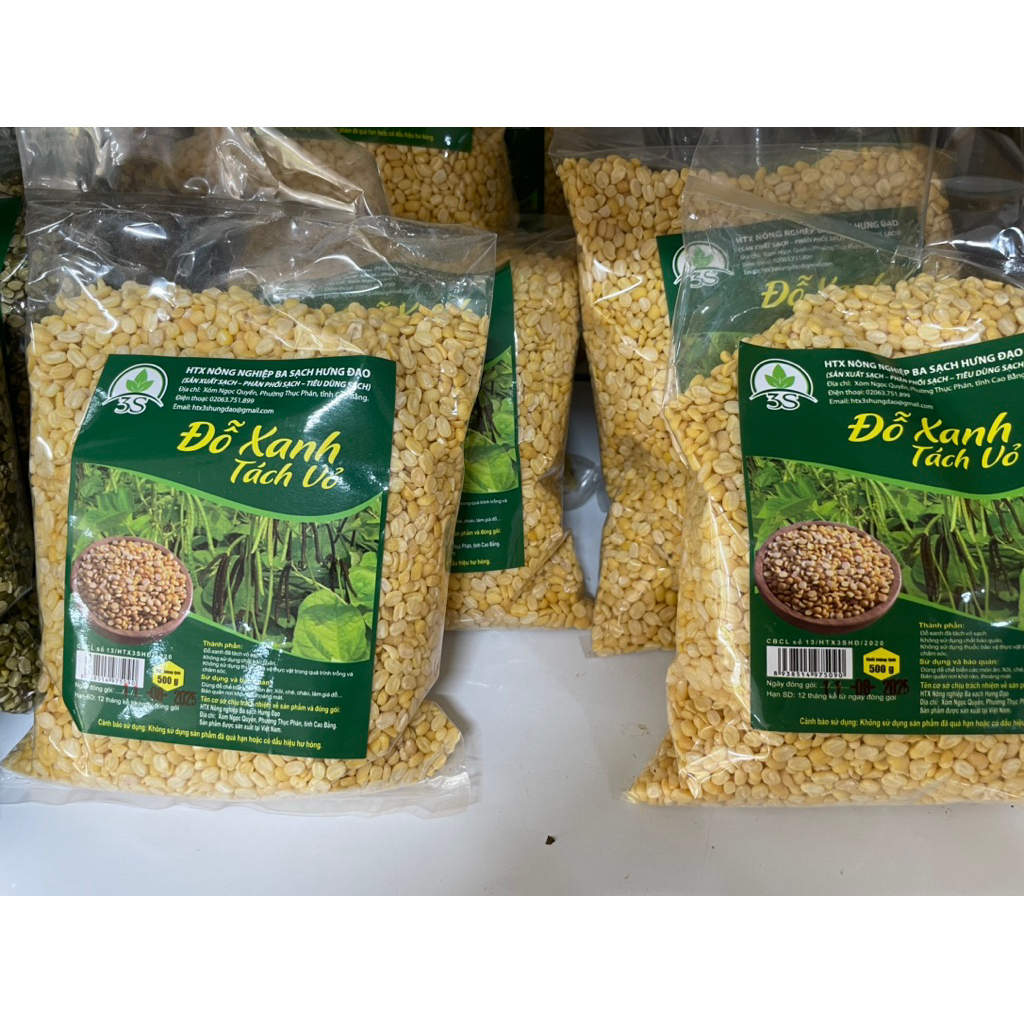 Đỗ Xanh Tách Vỏ Cao Bằng Gói 500g