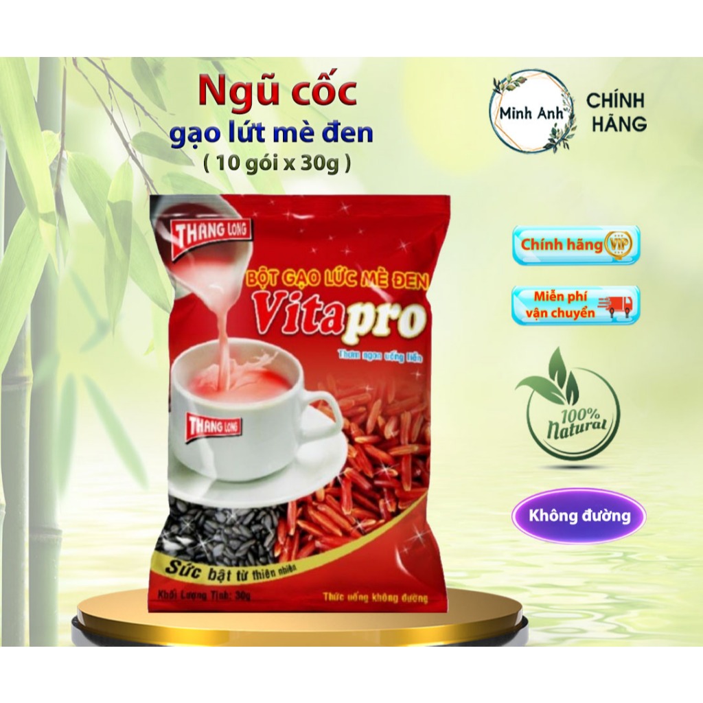 [ Hỏa tốc ] COMBO 2 BỊCH - BỘT ĐẬU ĐEN MÈ ĐEN ( không đường ) 400g – VITAPRO  - ngũ cóc (COMBO 2 BỊCH = 20 gói nhỏ)