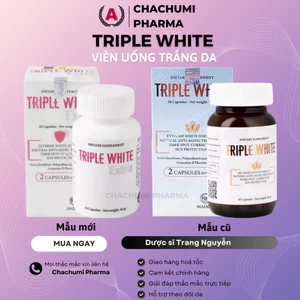 Viên uống trắng da và chống nắng triple white (glutathion)