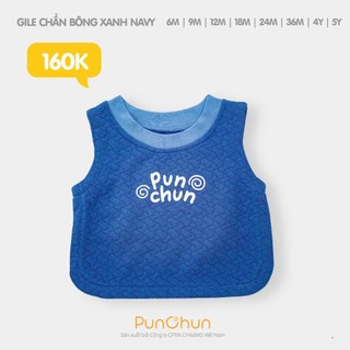 Punchun AW2025 Áo gile chần bông cho bé T9.1