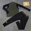 Bộ Nỉ Nam Đát Chữ A Thêu vải cao cấp Set áo hoodie zip thêu màu rêu nam nữ form rộng vải cotton xịn