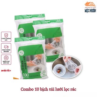 Combo 10 bịch túi lưới lọc rác bồn rửa chén, bát (khoảng 50-100 túi lưới/bịch) - đa năng, tiện dụng