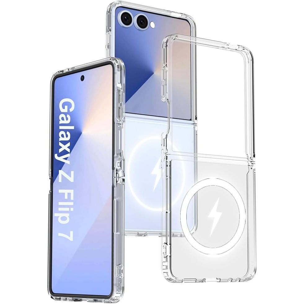 Ốp Likgus trong suốt hỗ trợ sạc không dây cho Samsung ZFold 7 và ZFlip 7 chống ố vàng