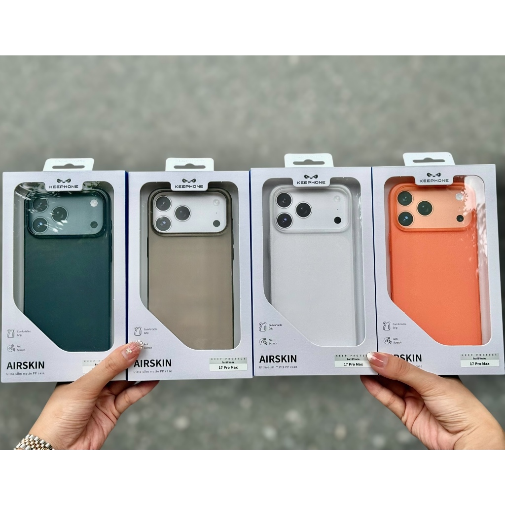 Ốp Keephone nhám chống vân tay siêu mỏng cho IPhone 17Promax 16Promax 15Promax
