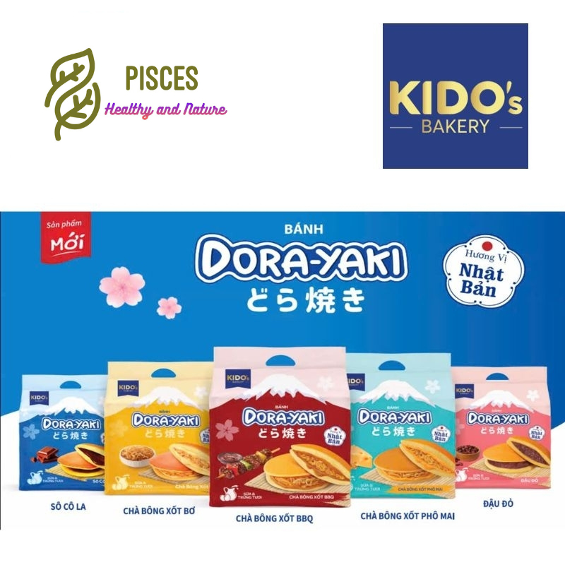 COMBO 10 BÁNH RÁN ĐÔ RÊ MON KIDO - BÁNH DORA-YAKI HƯƠNG VỊ NHẬT BẢN ...