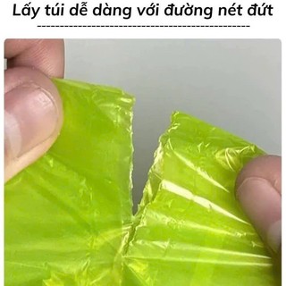 [Ngải cứu] Cuộn 50 túi đựng rác hương ngải cứu xua đuổi côn trùng, có dây rút, tự hủy sinh học - siêu dai, tiện dụng
