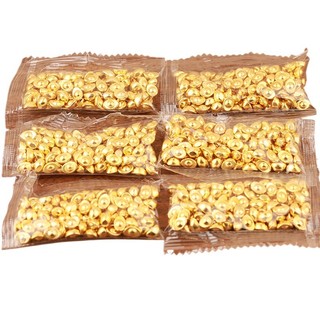 COMBO 100 thỏi vàng mini 1cm , bằng nhựa phủ vàng, phụ kiện trang trí nhà, đồ phong thủy