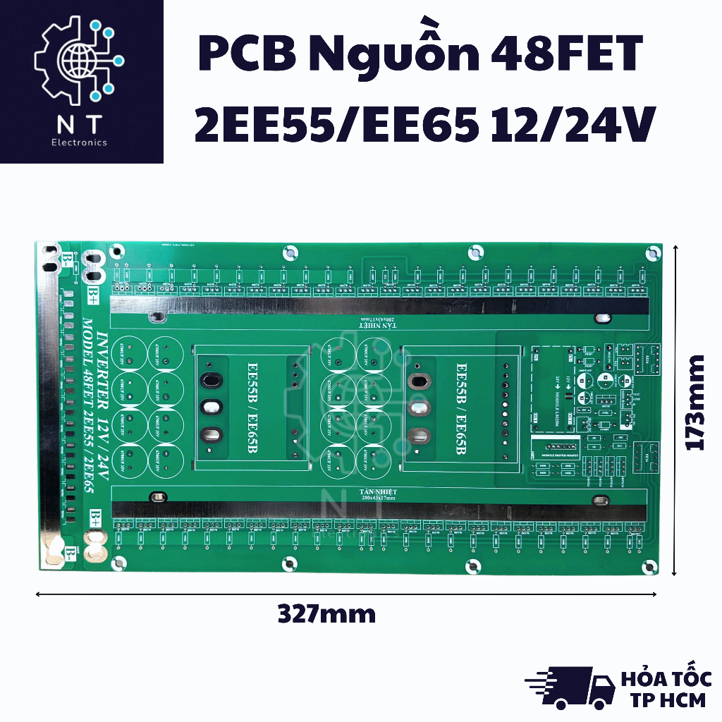 PCB Bo Mạch 48FET 2EE55/EE65 12/24V - NT Electronics | Shopee Việt Nam