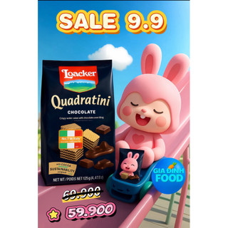 Bánh xốp Loacker Quadratini nhiều vị - Gói 125G