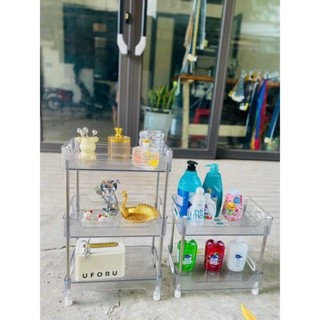 Kệ chữ nhật trong suốt Hokori khung inox 304 trang trí nhà cửa thêm xinh chính hãng Việt Nhật 5556