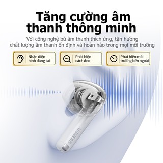Tai nghe Bluetooth LightBuds Bluetooth 6.0 Ugreen IPX5, thời lượng pin 35 giờ