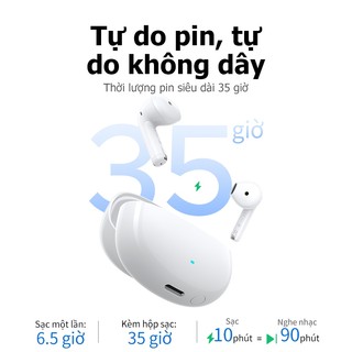 Tai nghe Bluetooth LightBuds Bluetooth 6.0 Ugreen IPX5, thời lượng pin 35 giờ