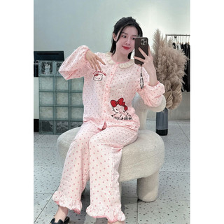 Bộ Ngủ Kitty Dài Tay