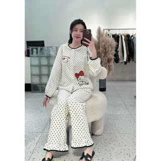 Bộ Ngủ Kitty Dài Tay