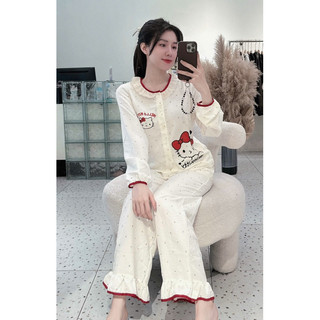 Bộ Ngủ Kitty Dài Tay
